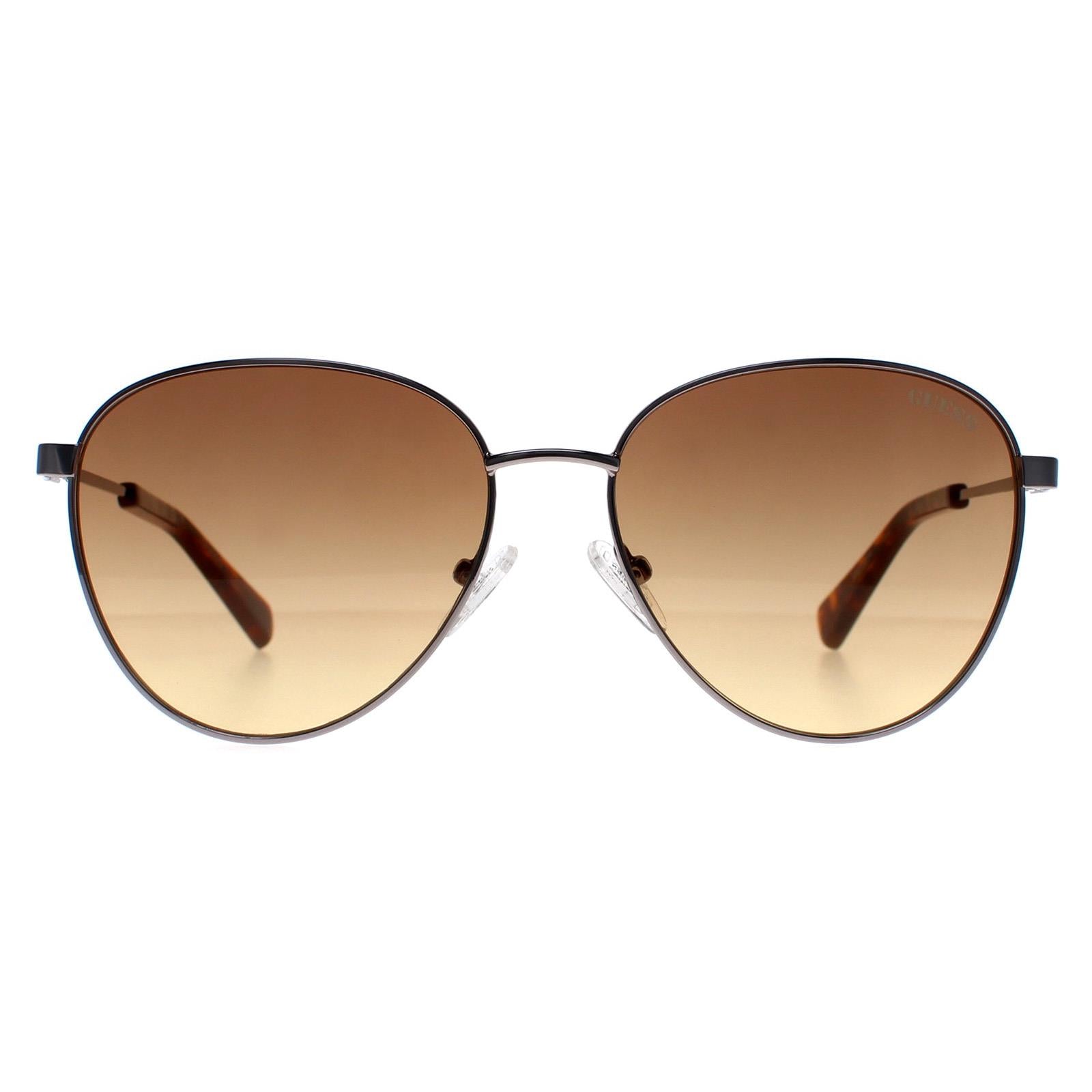 Sunglasses GU8257 Shiny Light Nickeltin Gradient