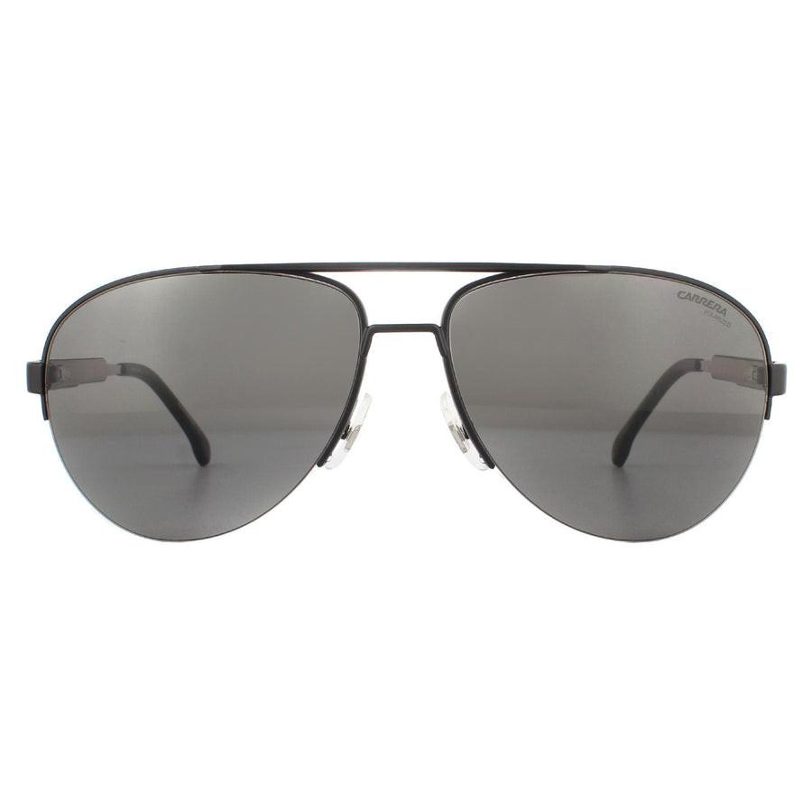 Carrera 8030/S Sunglasses Matte Black / Grey Polarized
