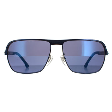 Police Sunglasses SPLC36 Tailwind Evo 2 502B Matte Palladium W Blue Parts Blue Mirror