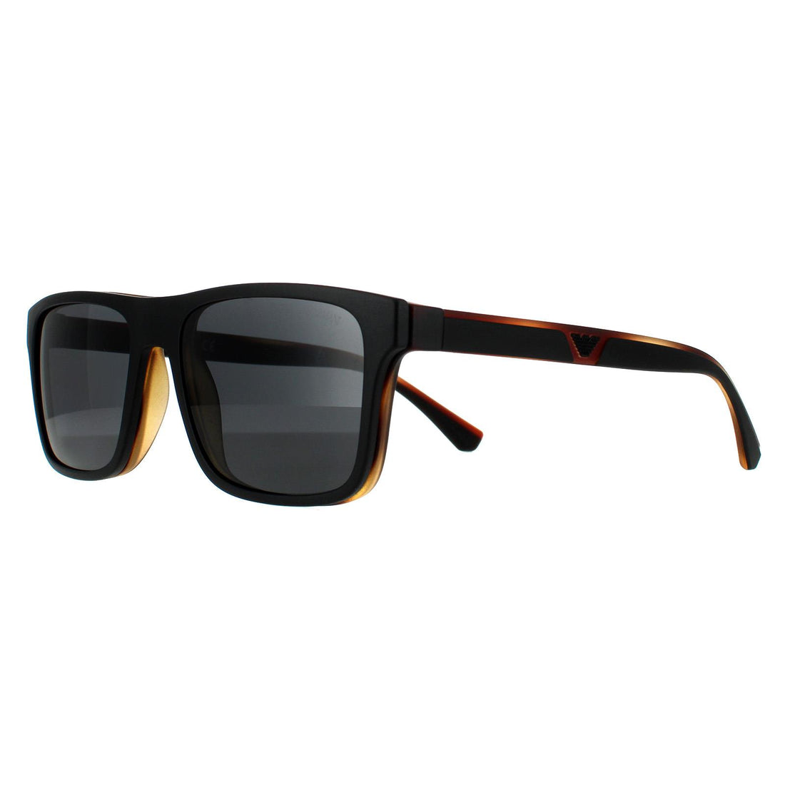 Emporio Armani Mens Ea4115 Prescription Eyewear Frames with Two  Interchangeable Sun Clip-ons Rectangular