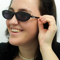 Gucci Sunglasses GG1680S 002 Black with Silver Crystal Stud Detail Grey