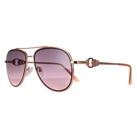Guess Sunglasses GF0344 28U Shiny Rose Gold Bordeaux Mirror