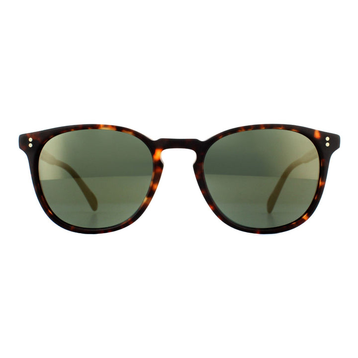 Oliver Peoples Sunglasses Finley ESQ 5298SU 1454O9 Semi Matte Sable Tortoise G15 Goldtone Polarized VFX