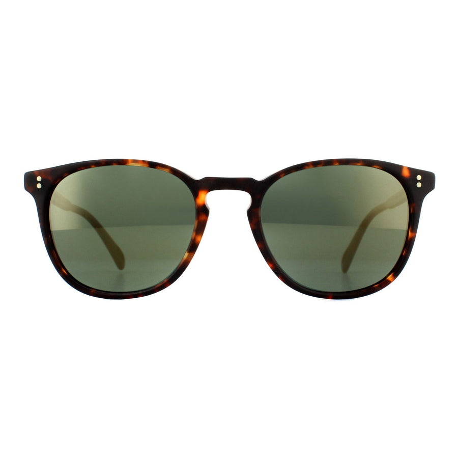 Oliver Peoples Sunglasses Finley ESQ 5298SU 1454O9 Semi Matte Sable Tortoise G15 Goldtone Polarized VFX