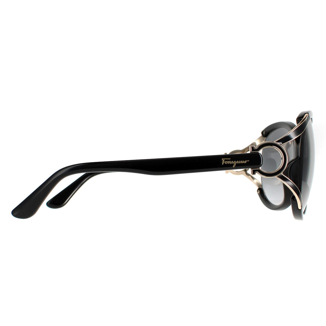 Salvatore Ferragamo Sunglasses SF600S 001 Black Grey Gradient