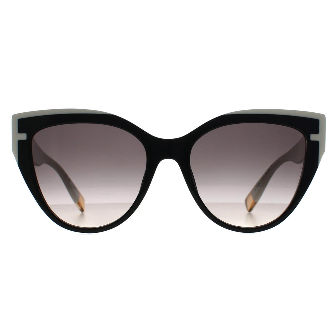 Furla Sunglasses SFU694 700 Shiny Black Grey Gradient