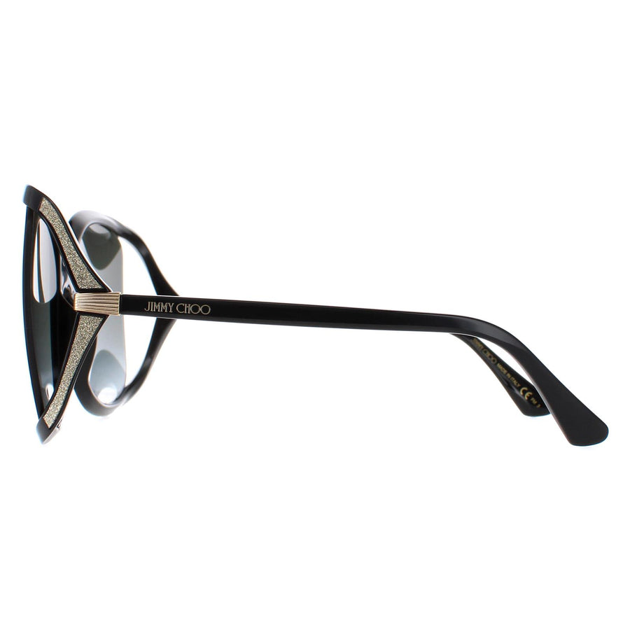 Jimmy Choo Sunglasses TILDA/G/S 807 9O Black Dark Grey Gradient