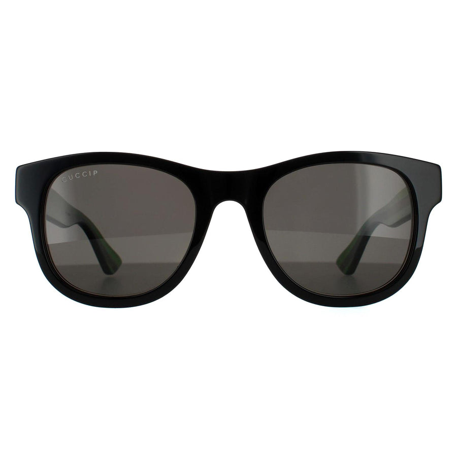 Gucci Sunglasses GG0003SN 006 Black Green Grey Grey