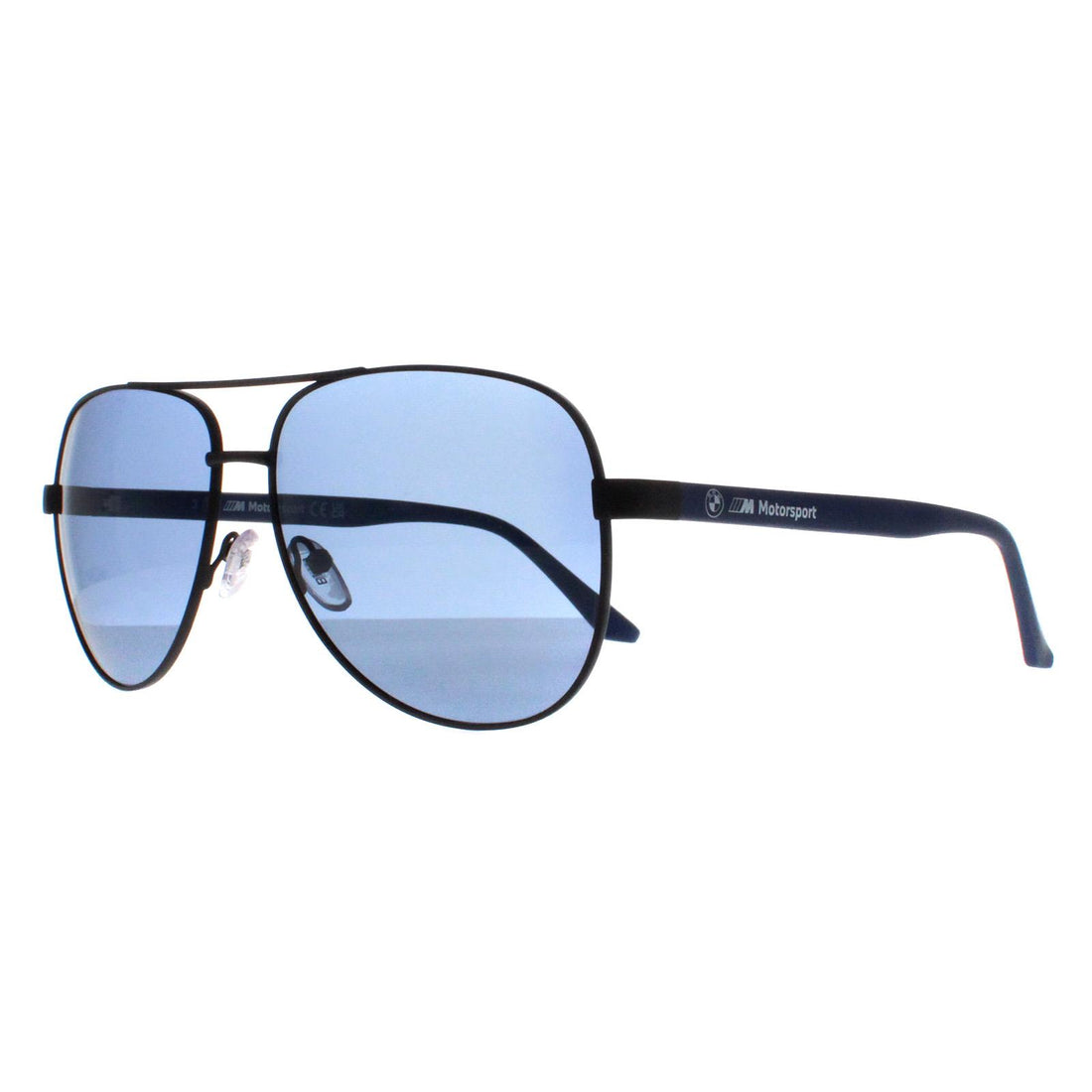 BMW Motorsport Sunglasses BS0028 02M Matte Black Blue Polarised