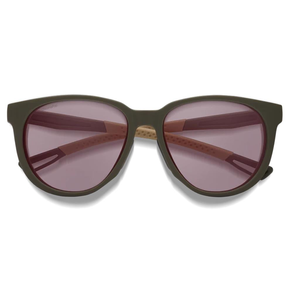 Smith Sunglasses Seeker DLD EI Matte Forest ChromaPop Low Light Rose