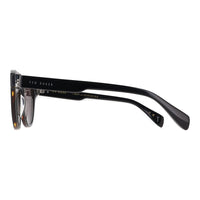 Ted Baker Sunglasses TB1752 Dax 001 Gloss Solid Black on Tortoise Green
