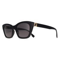 Fendi Sunglasses FE40205I Forever Fendi 01A Shiny Black Smoke Grey
