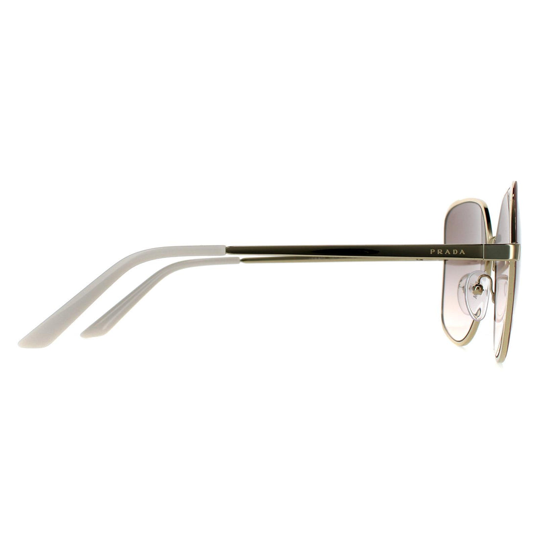 Prada Sunglasses PR60XS 07B4K0 Pale Gold and Matte Pink Pink Gradient Grey