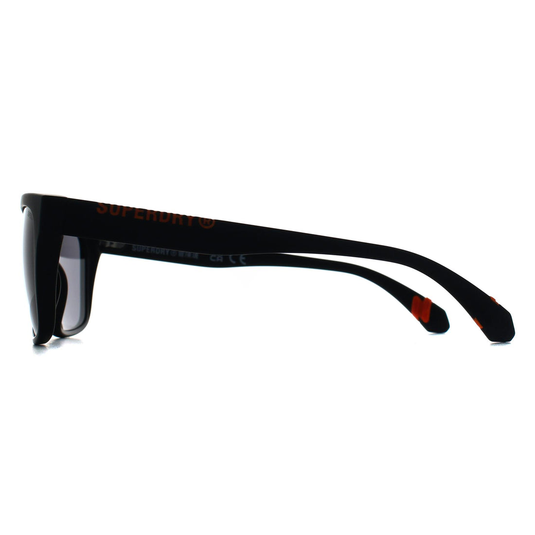 Superdry Sunglasses SDS-5009 104A Shiny Black Silver Mirror