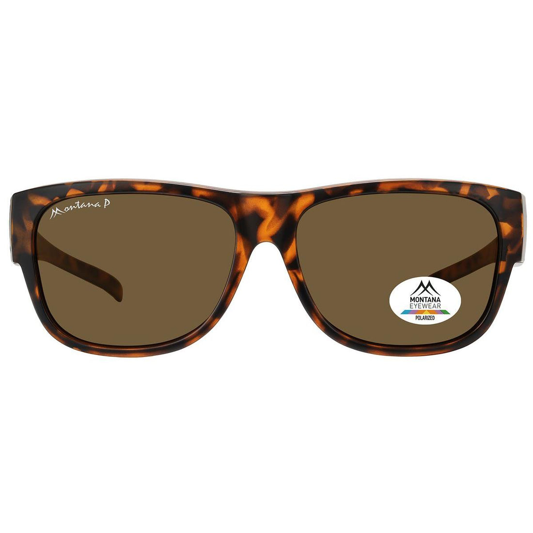 Montana Fit Over Glasses Sunglasses FO10 D Matte Tortoise Brown Polarized