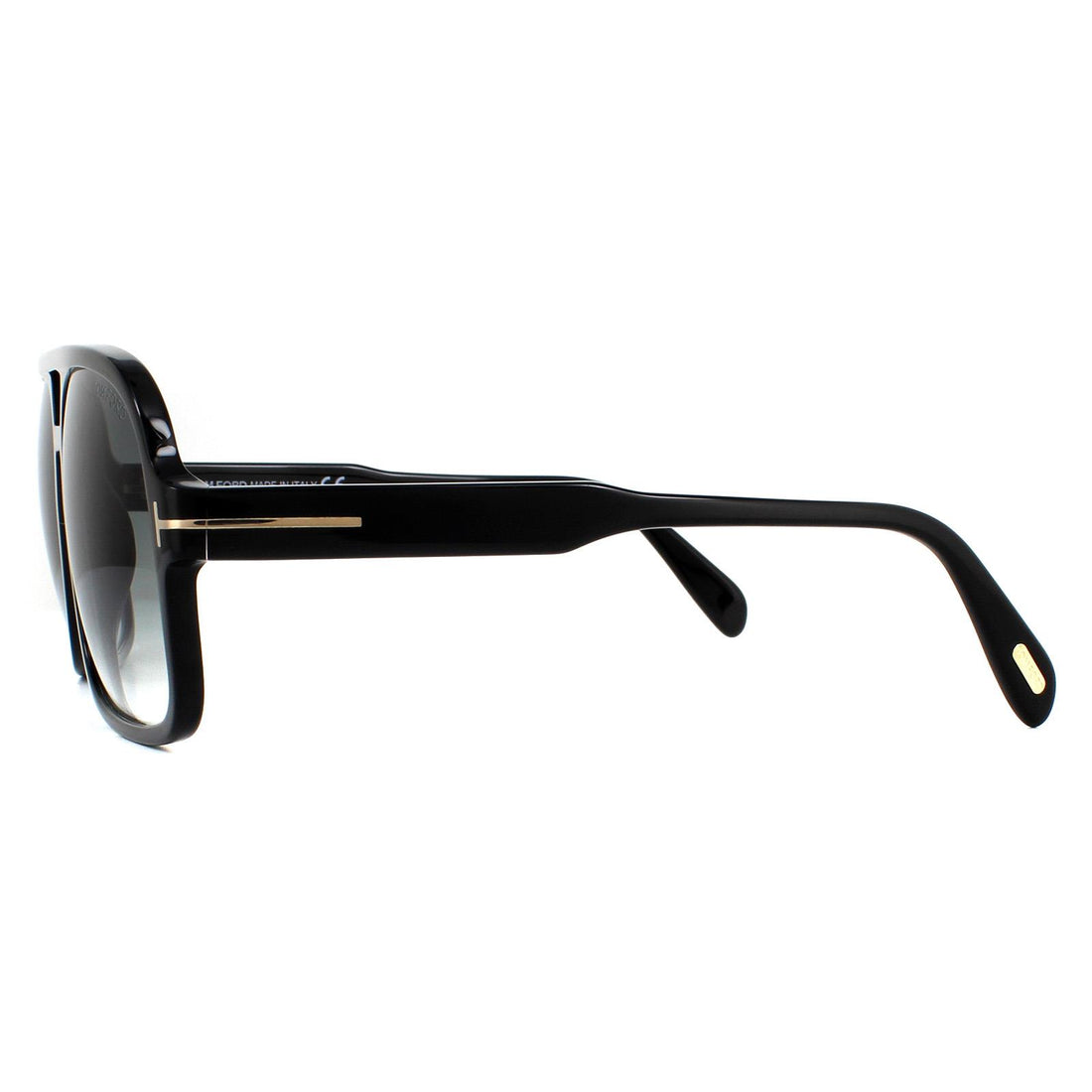 Tom Ford Sunglasses Falconer FT0884 01B Shiny Black Gray Gradient