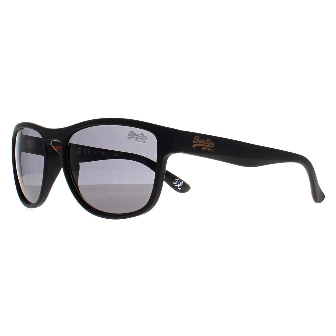 Superdry Sunglasses Rockstar 104B Matte Black Solid Smoke