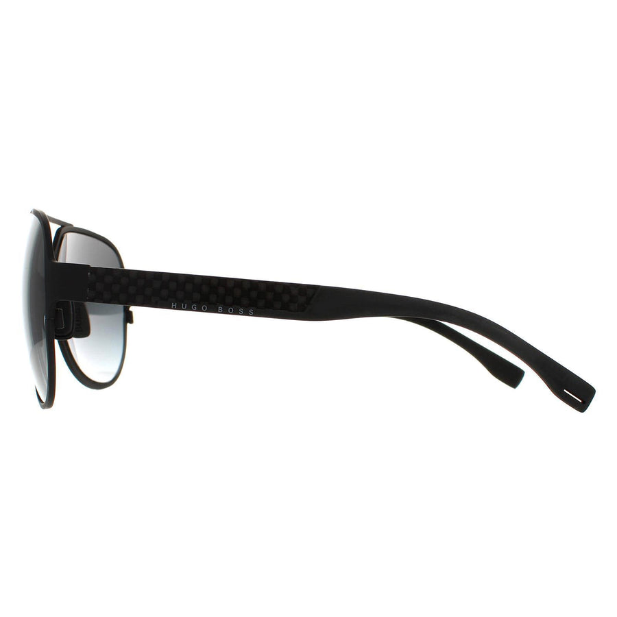 Hugo Boss Sunglasses 0669 HXJ HD Matt Black Ruthenium Grey Gradient
