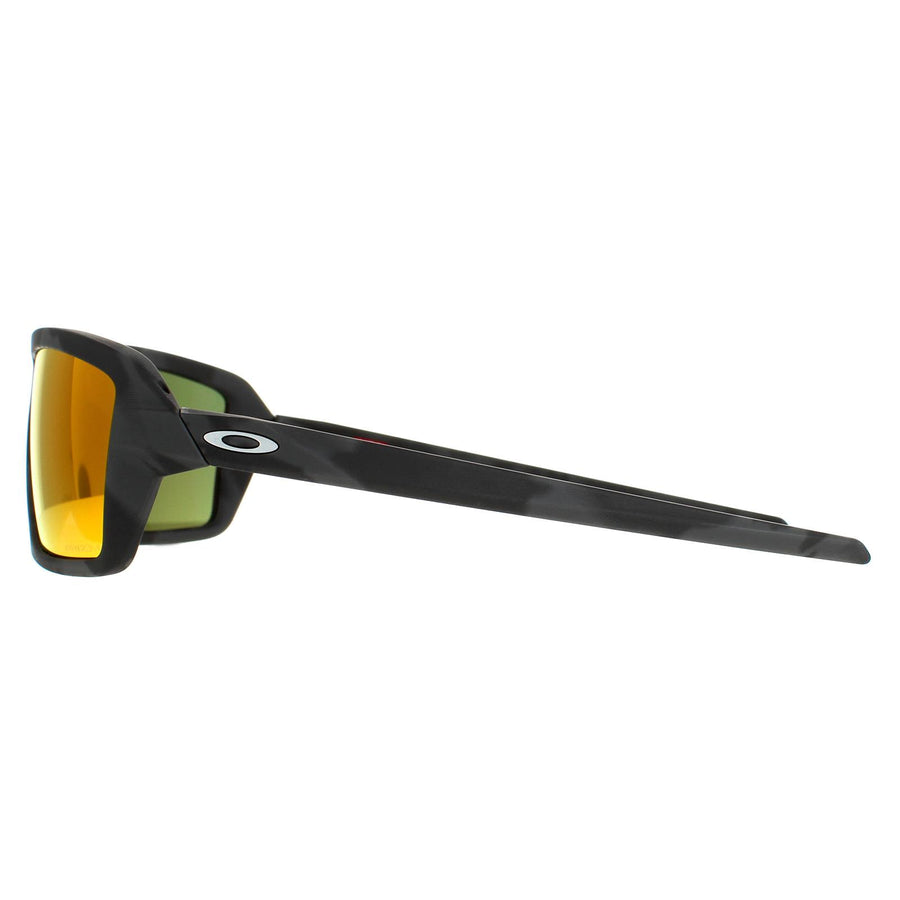 Oakley Sunglasses Cables OO9129-04 Black Camo Prizm Ruby