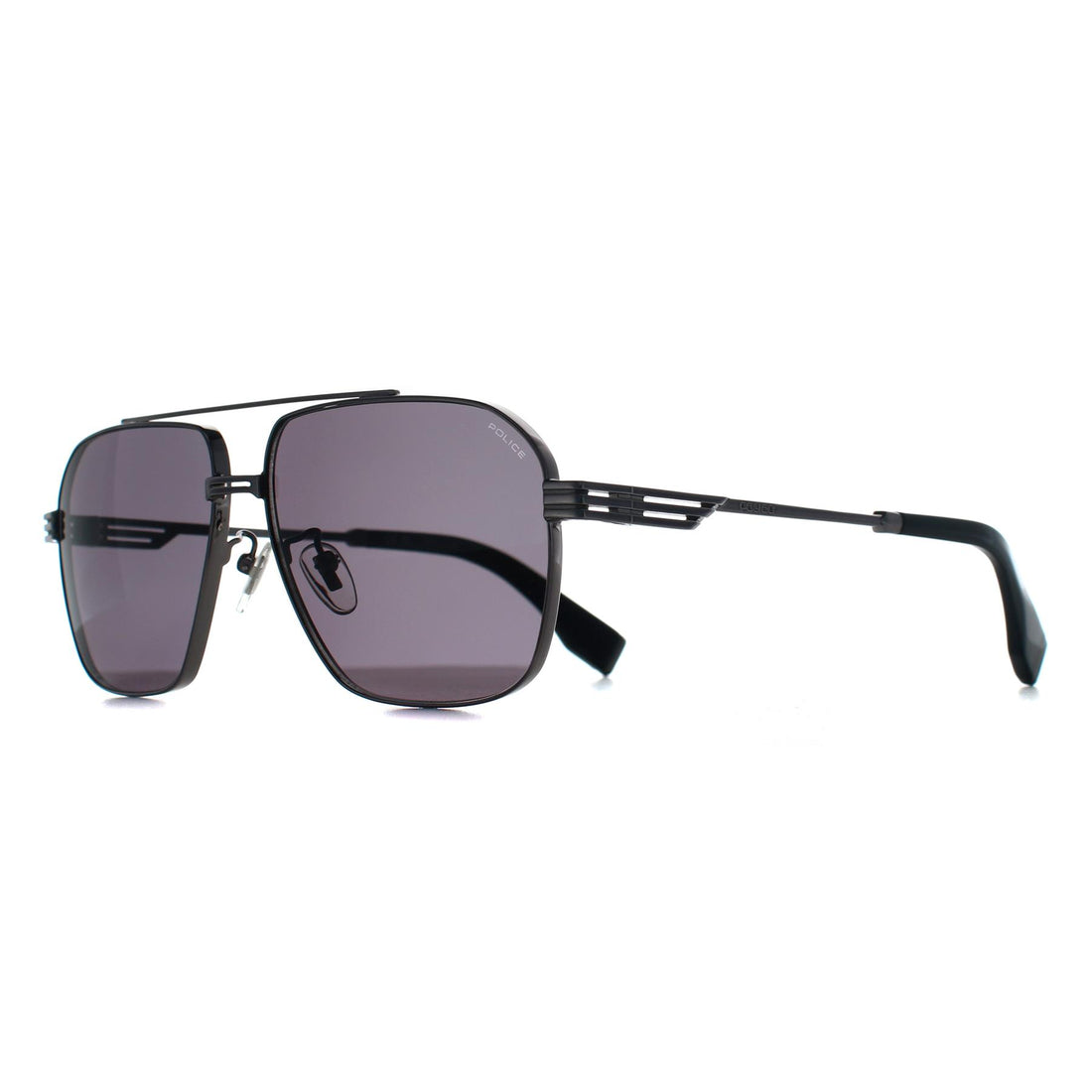 Police Sunglasses SPLQ91 Mercury 1 0509 Shiny Ruthenium Smoke Grey