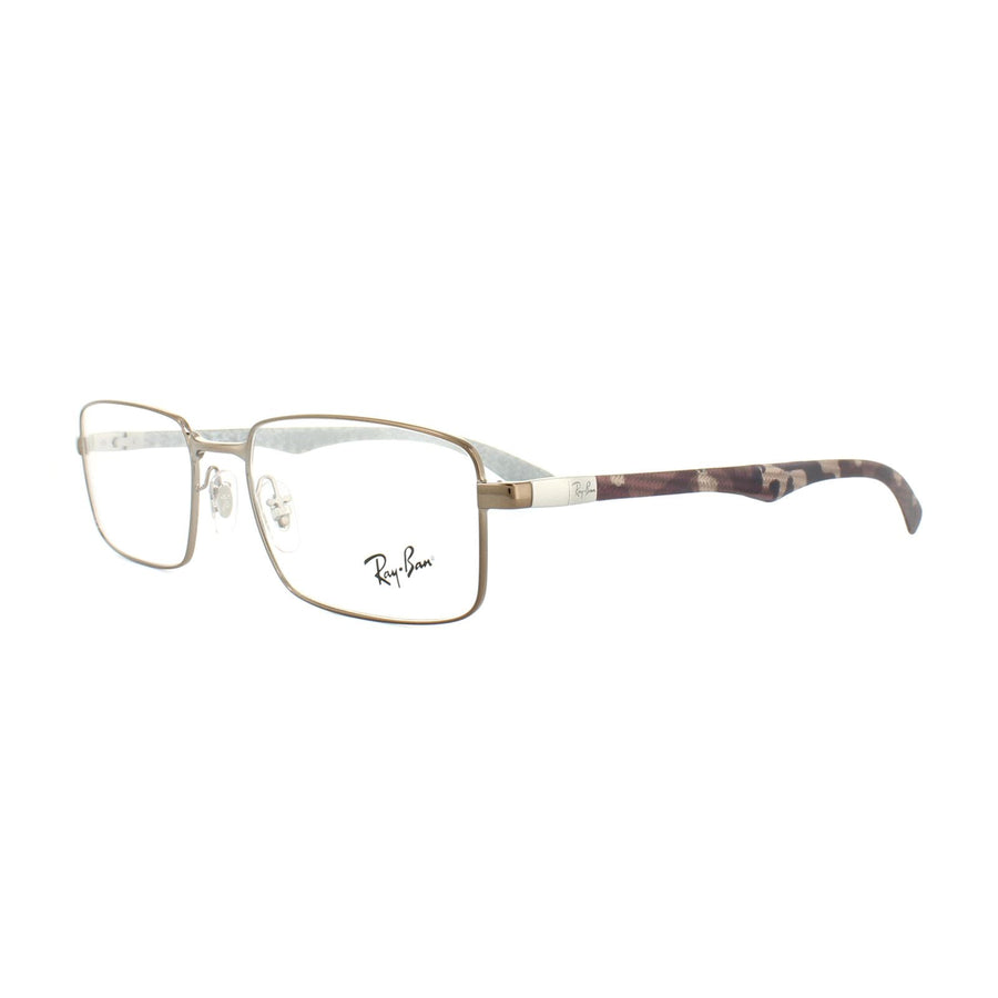 Ray-Ban Glasses Frames RX 8414 2531 Light Brown Gloss Mens 55mm