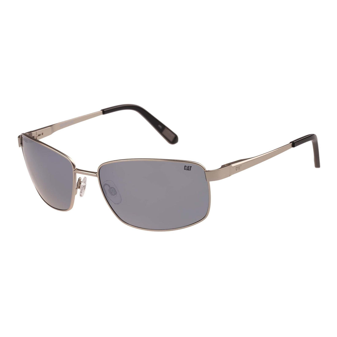 Caterpillar Sunglasses CTS-8030 002P Silver Grey Silver Mirror Polarized