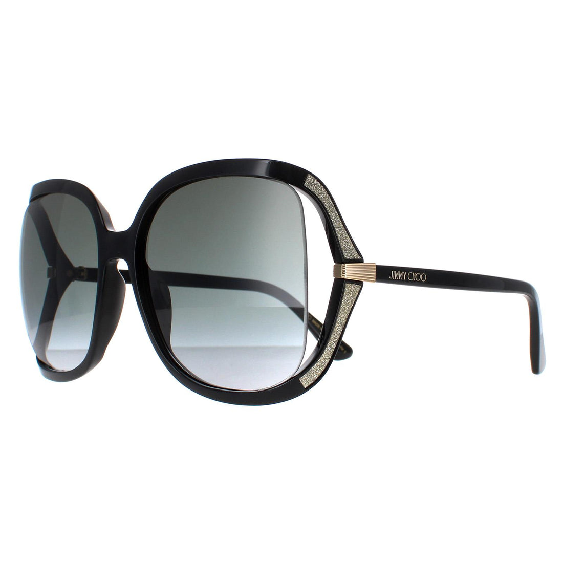 Jimmy Choo Sunglasses TILDA/G/S 807 9O Black Dark Grey Gradient
