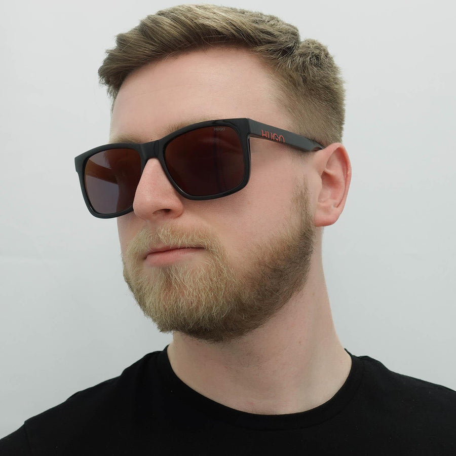 Hugo by Hugo Boss Sunglasses HG 1068/S 807 AO Black Red Mirror