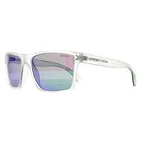 Superdry Sunglasses Kobe 183 Crystal and Green Green Mirror