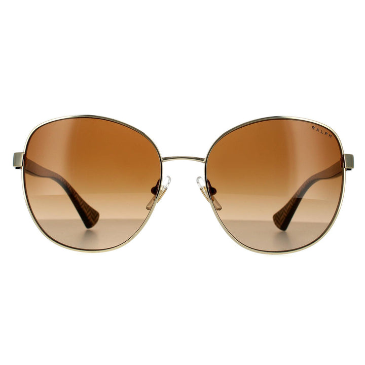 Ralph by Ralph Lauren Sunglasses RA4131 911613 Shiny Pale Gold Brown Gradient