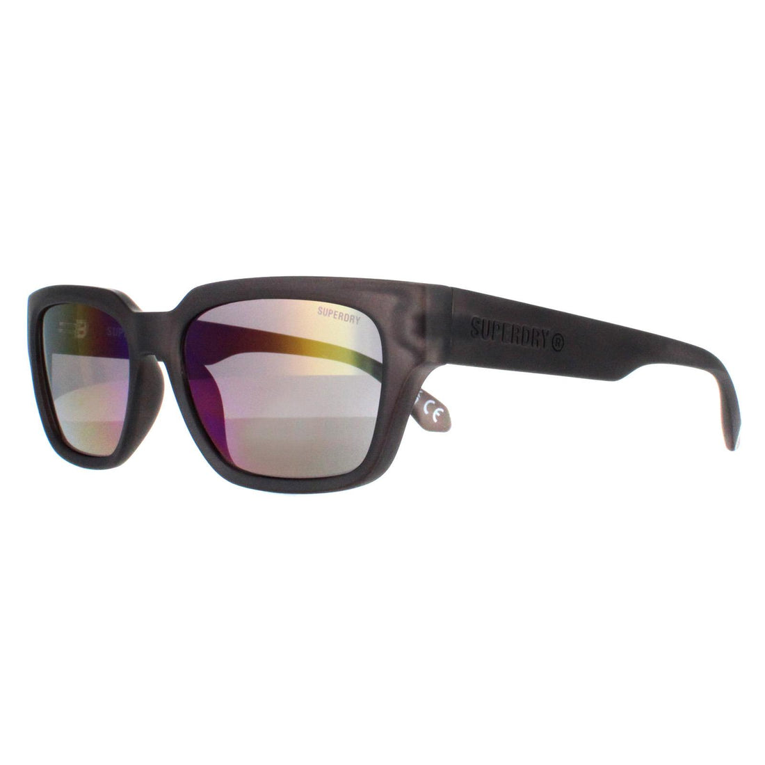 Superdry Sunglasses 5004 108 Black Purple Flash Mirror