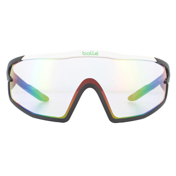 Bolle Sunglasses B-Rock Pro 12630 Matte White Phantom Clear Green Photochromic