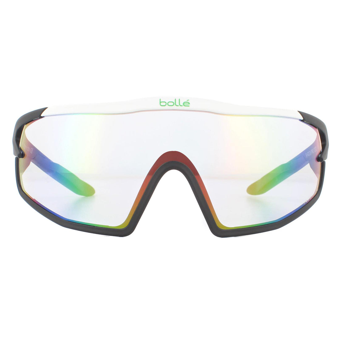 Bolle Sunglasses B-Rock Pro 12630 Matte White Phantom Clear Green Photochromic