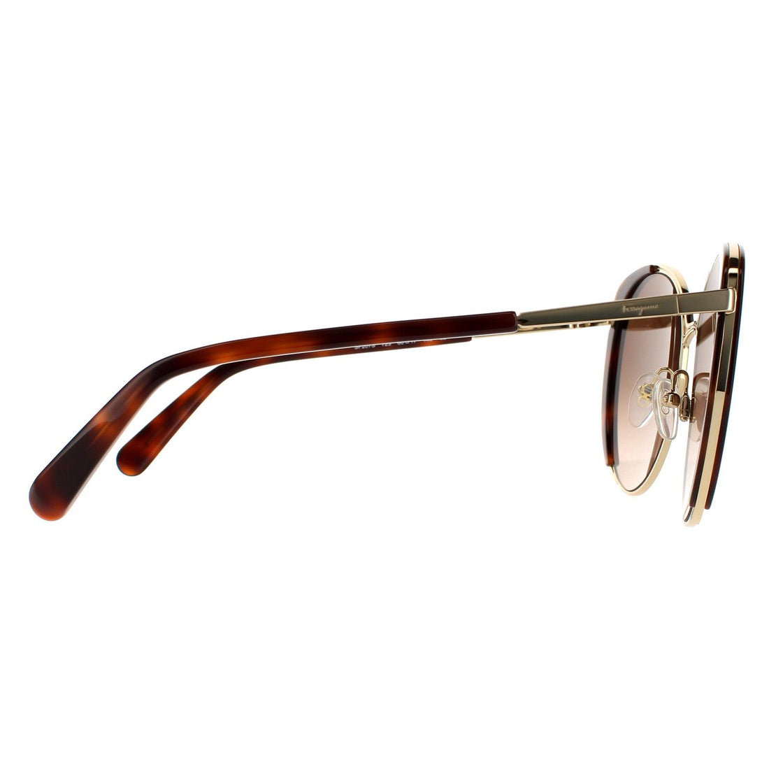 Salvatore Ferragamo Sunglasses SF207S 723 Gold Tortoise Brown Gradient