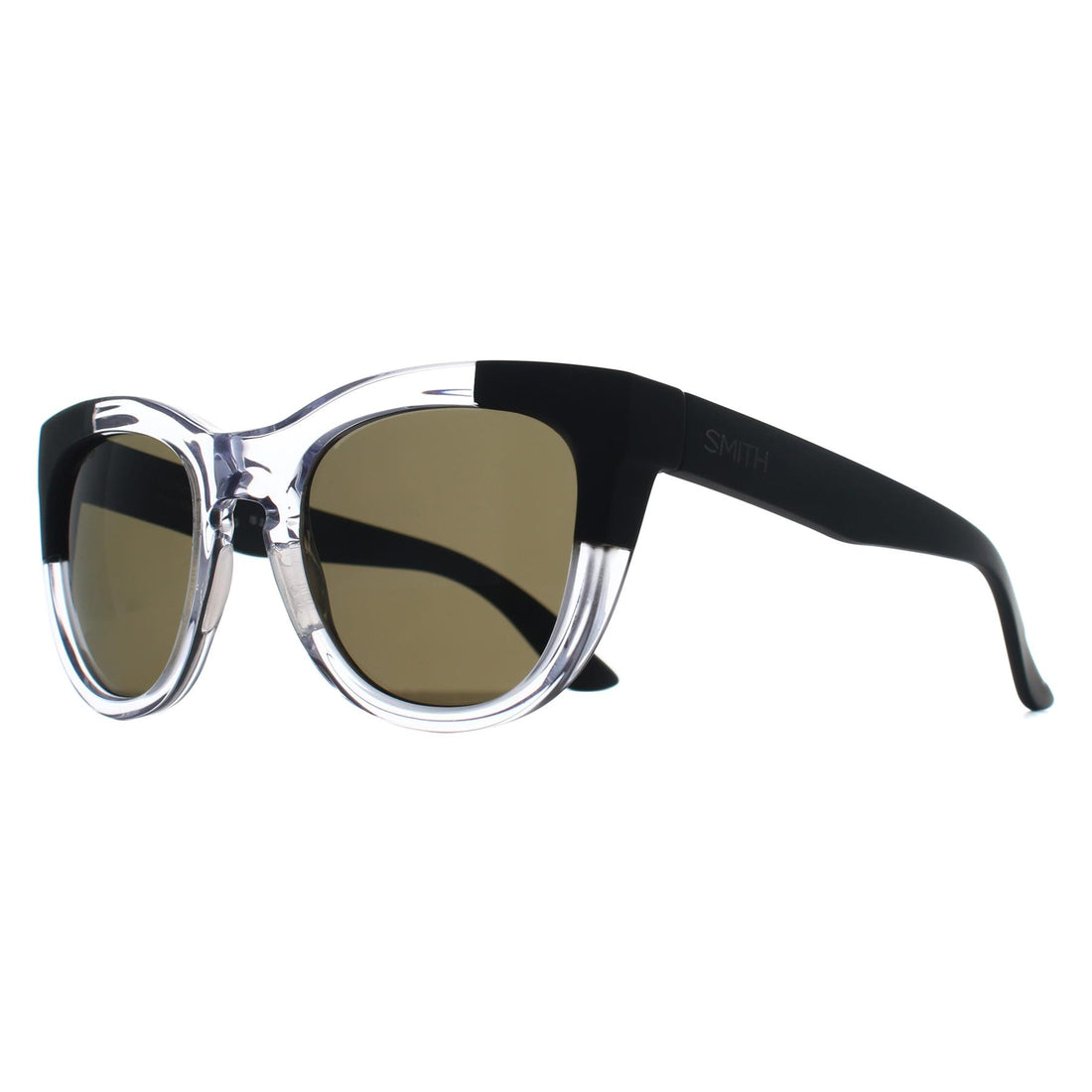 Smith Sunglasses Sidney MNG L7 Crystal Black Polarized Grey Green
