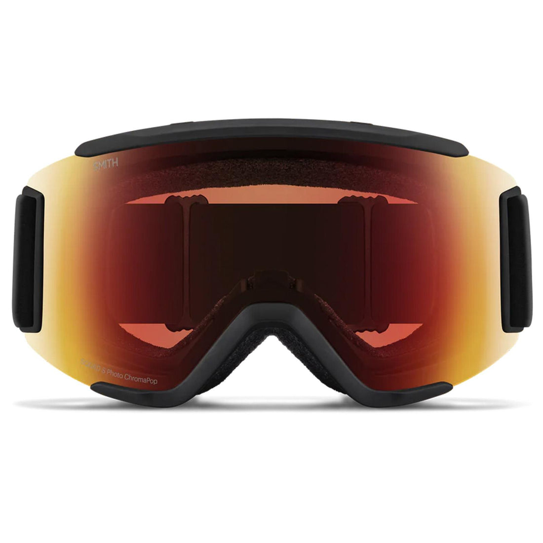 Smith Ski Goggles Squad S 2QJ 4V Black ChromaPop Pro Photochromic Red Mirror