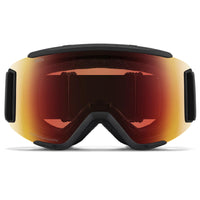 Smith Ski Goggles Squad S 2QJ 4V Black ChromaPop Pro Photochromic Red Mirror
