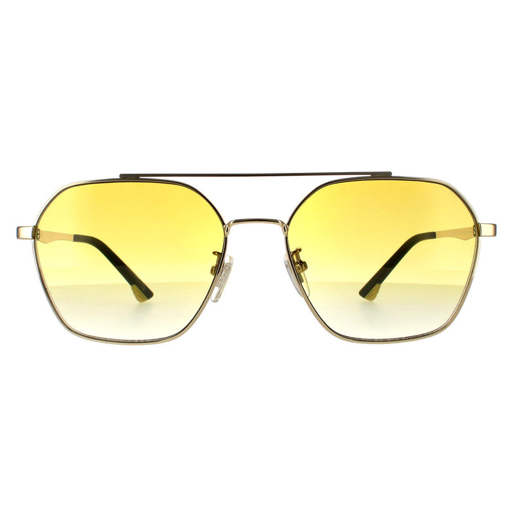 Police Sunglasses SPL771 08FF Shiny Gold Yellow Gradient
