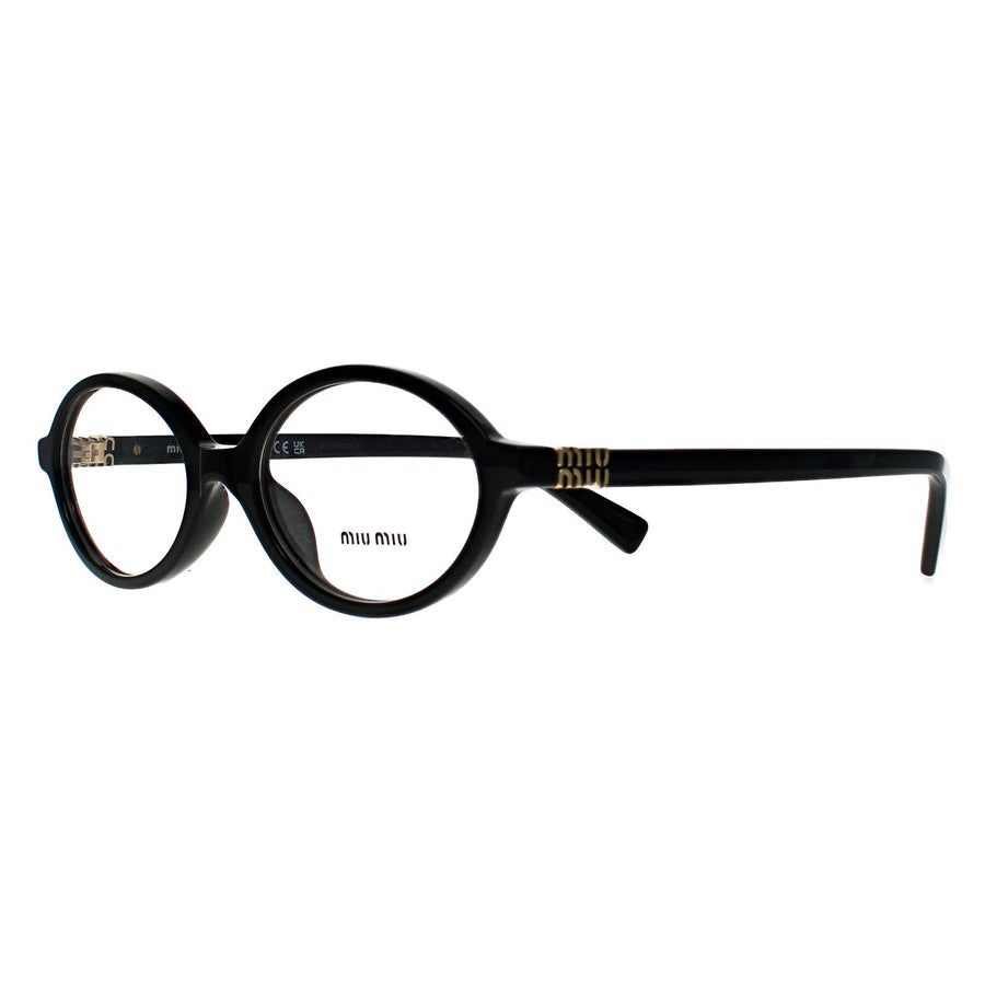 Miu Miu Glasses Frames MU01XV 1AB1O1 Shiny Black Women