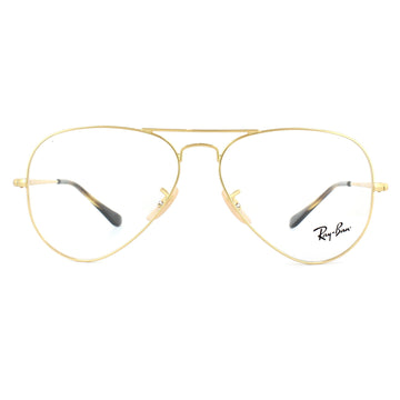 Ray-Ban Glasses Frames 6489 Aviator 2500 Gold 55mm