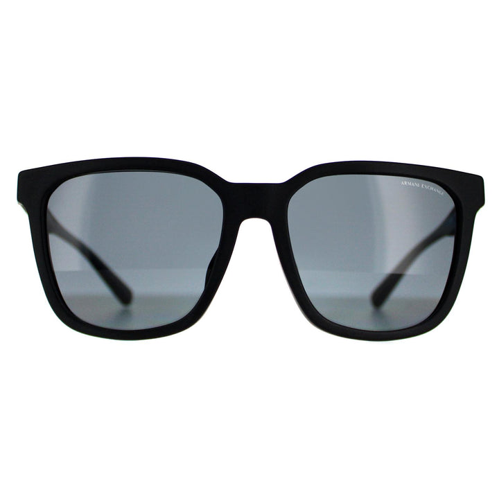 Armani Exchange AX4108SF Sunglasses Matte Black Grey Polarized