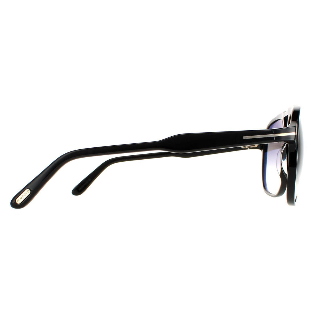Tom Ford Sunglasses Raoul FT0753 01B Shiny Black Smoke Gradient