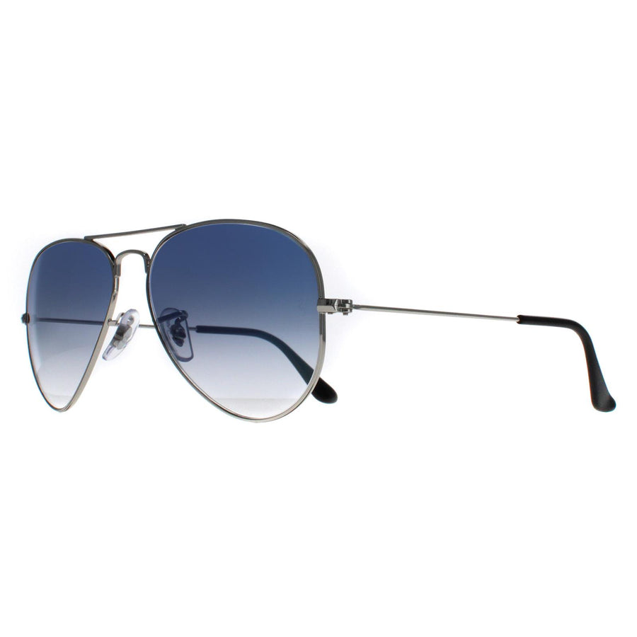 Ray-Ban Sunglasses Aviator 3025 Silver Gradient Light Blue 003/3F 55mm