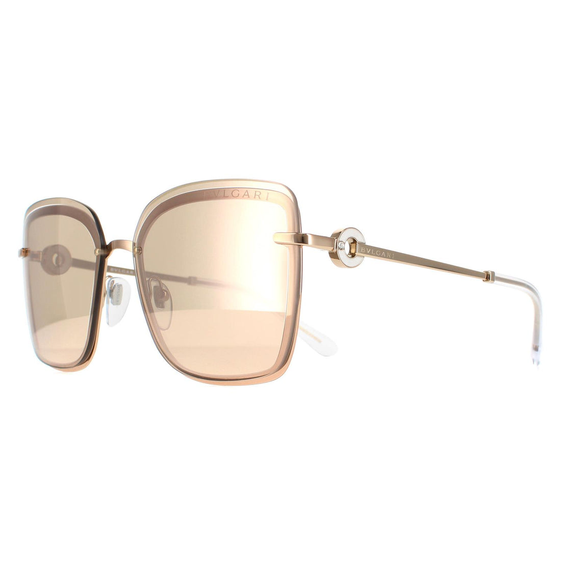 Bvlgari Sunglasses BV6151B 20144Z Gold Pink Gold Mirror