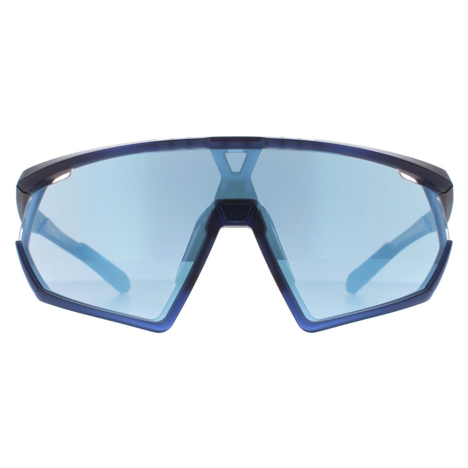 Sunglasses SP0001 91V Frosted Dark Blue Vario Azure Mirror Blue