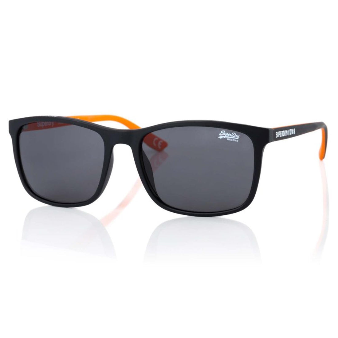 Superdry Sunglasses SDS Hacienda 104 Black Inside Orange Dark Grey