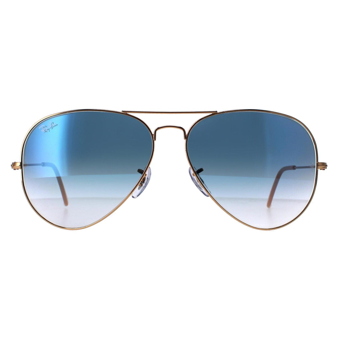 Ray-Ban Aviator Gradient RB3025 Sunglasses Gold / Gradient Blue 62