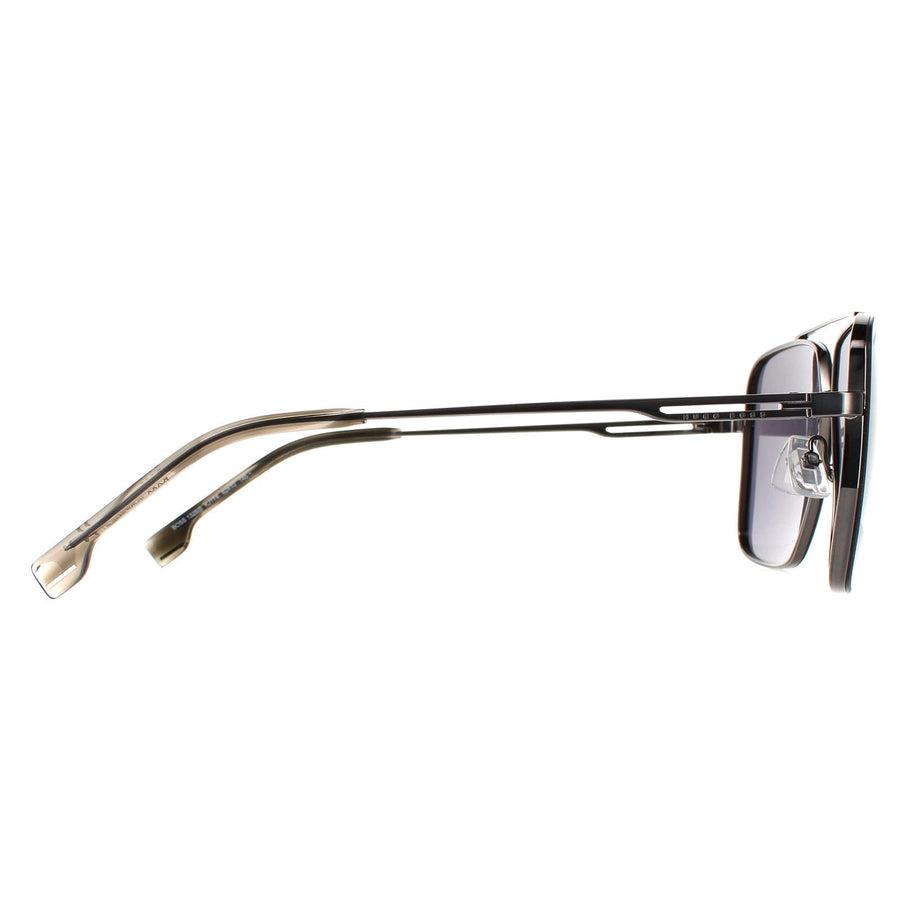 Hugo Boss Sunglasses BOSS 1325/S KJ1 T4 Dark Ruthenium Silver Mirror