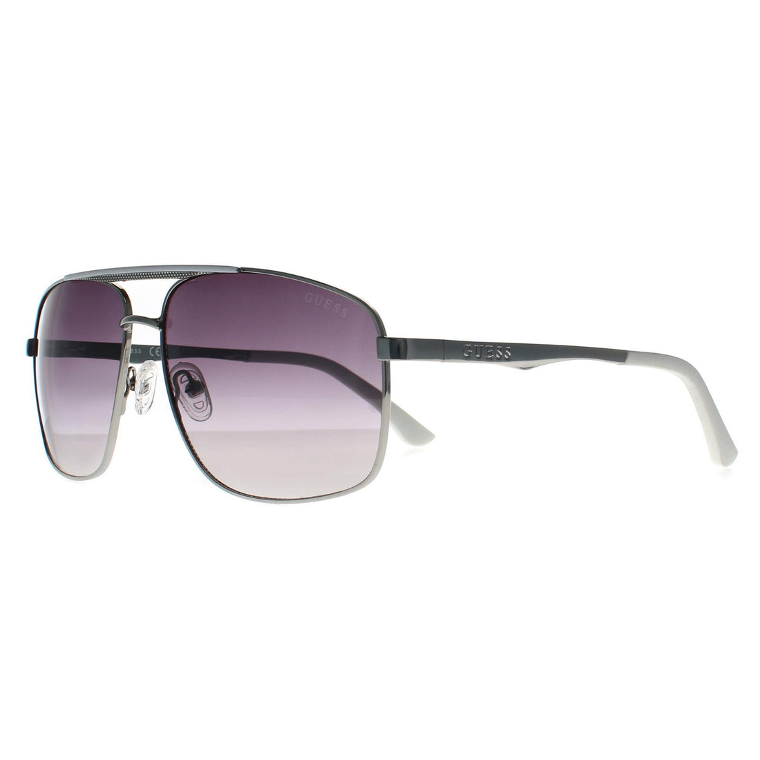 Guess Sunglasses GO00063 10B Shiny Light Nickeltin Grey Gradient