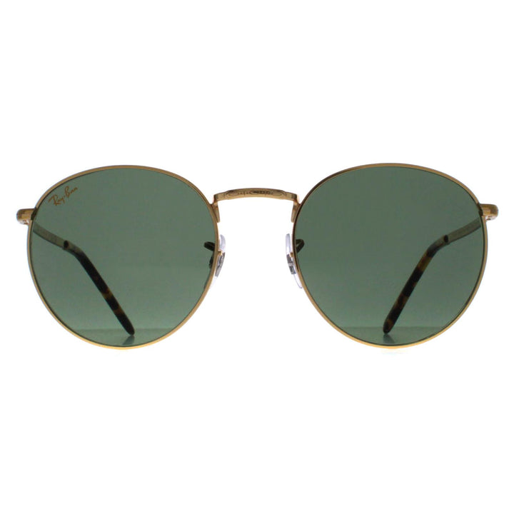 Ray-Ban Sunglasses RB3637 New Round 919631 Gold Green